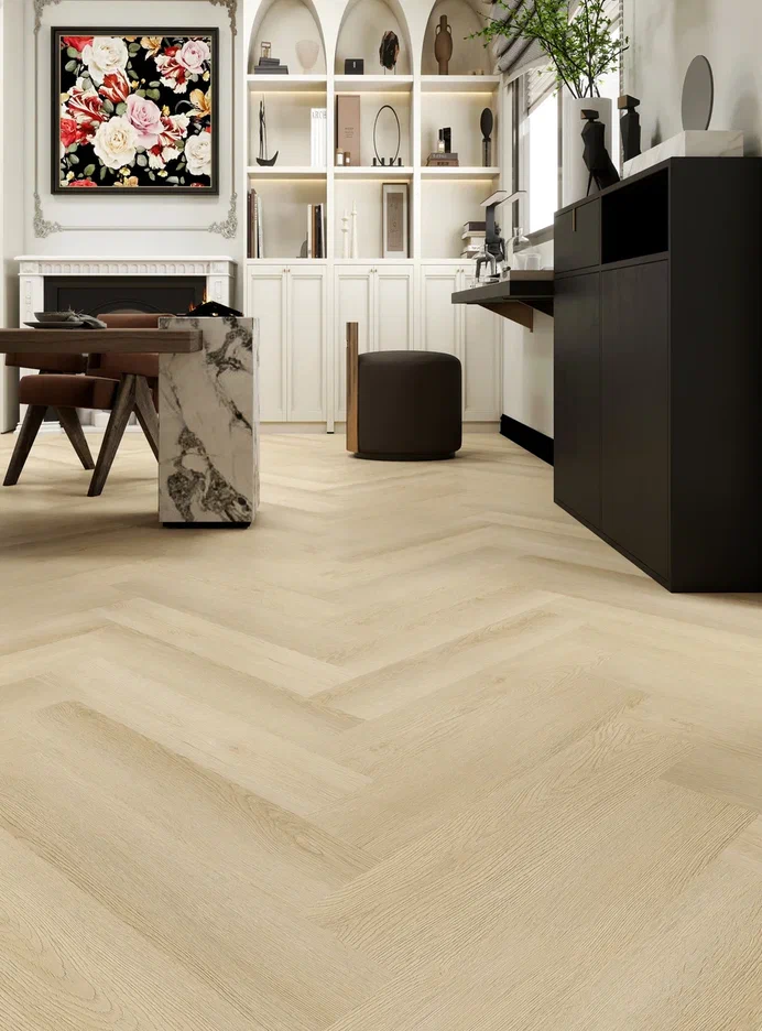 Кварц виниловая плитка CM Floor ScandiWood Parkett LVT 36 Дуб Амбер