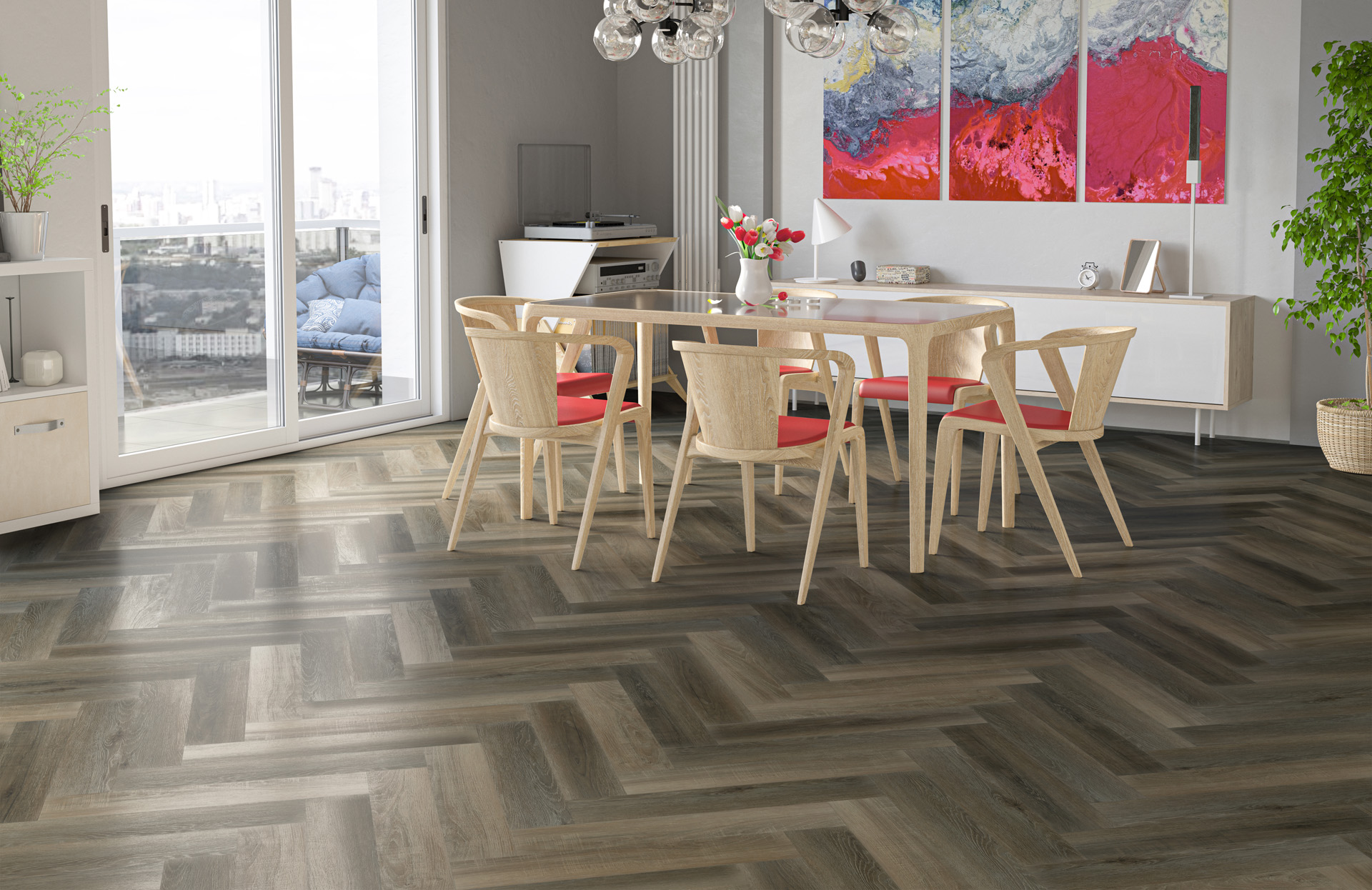 Кварцевый ламинат Fargo Parquet 33-62W921 Дуб Кальвадос градиент