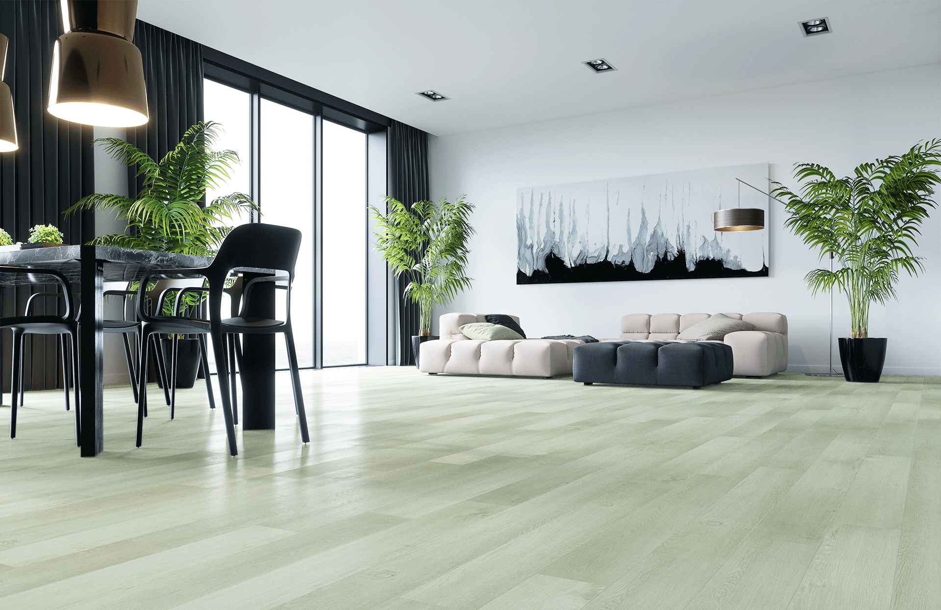 Кварцевый ламинат Home Expert 2179-12 Дуб Северный ветер градиент