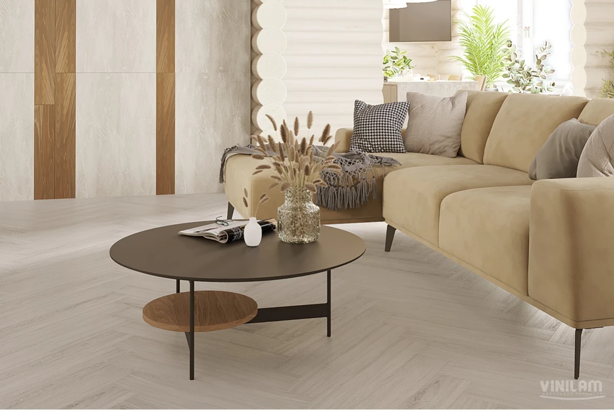 Плитка ПВХ Vinilam PARQUET Herringbone IS11366 Паркет Санторини