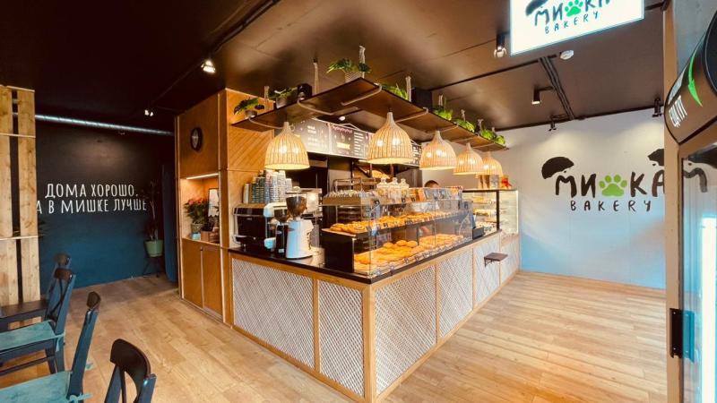 Каменный ламинат CM Floor ScandiWood в пекарне "Мишка"