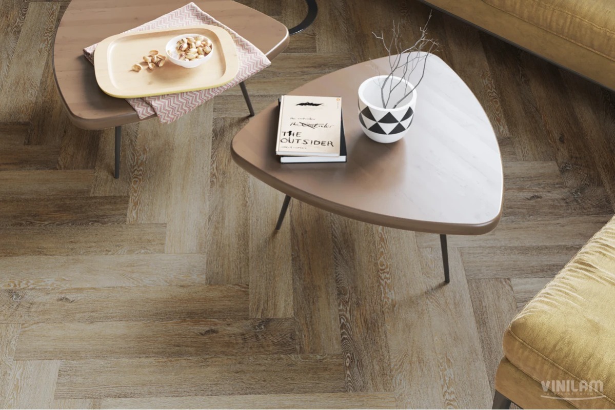 Плитка ПВХ Vinilam PARQUET Herringbone IS11377 Паркет Тусон