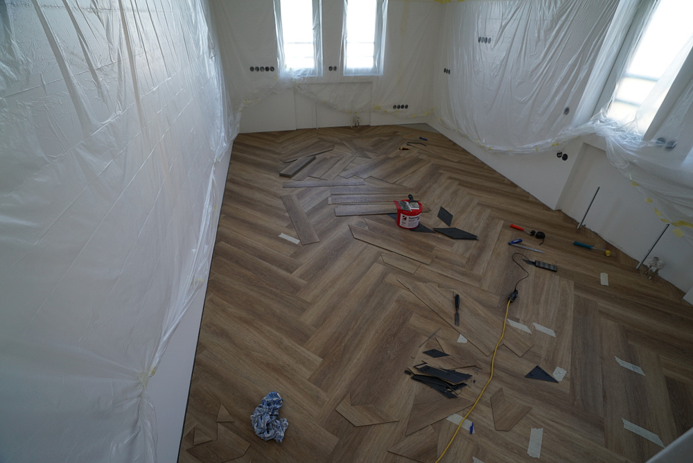 Клеевая плитка Vinilam PARQUET ёлка