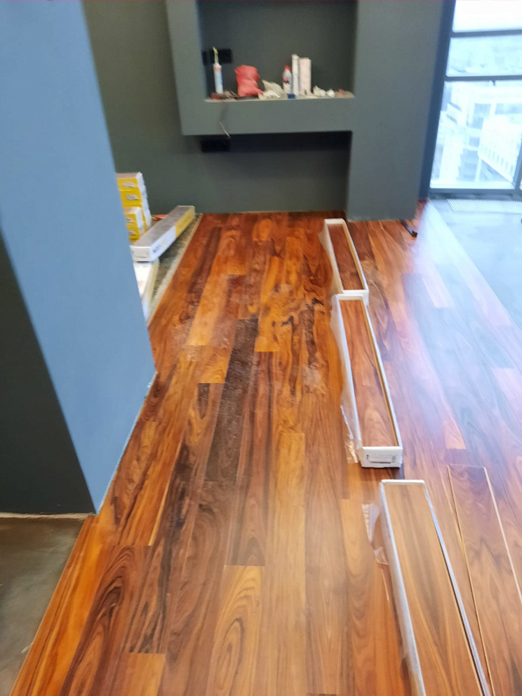 Укладка Кварц Паркета в ЖК Граф Орлов