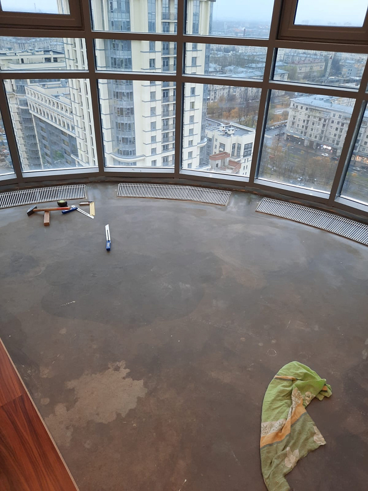 Укладка Кварц Паркета в ЖК Граф Орлов