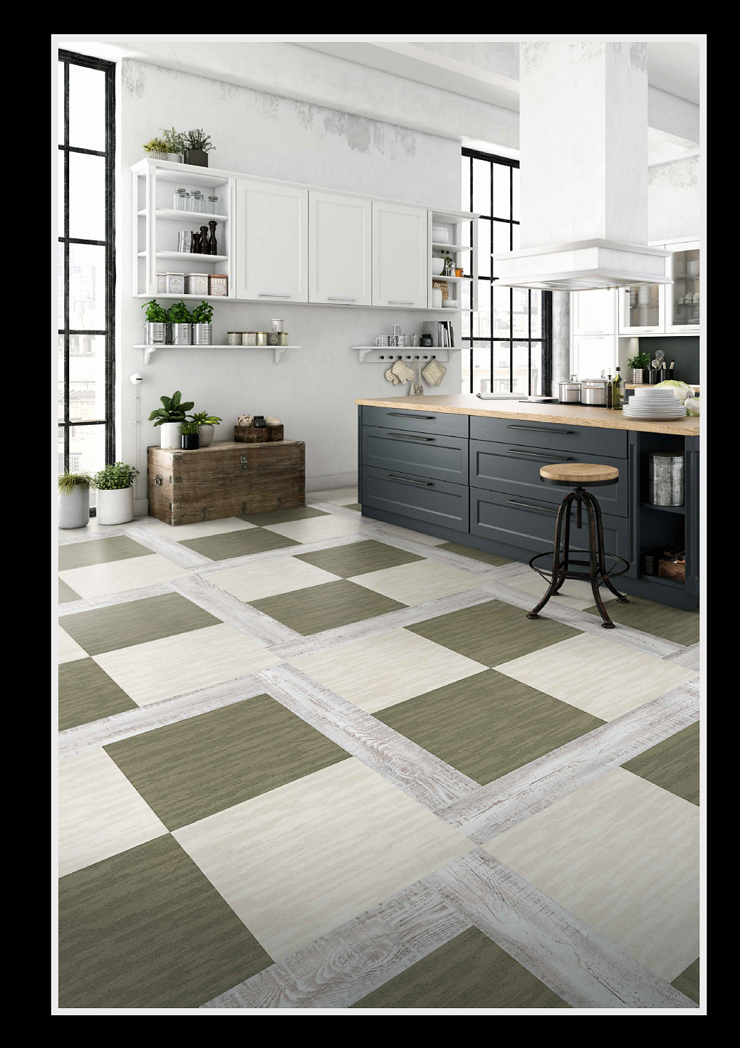 Арт кварцвинил — эффектный дизайнерский пол для современных интерьеров 